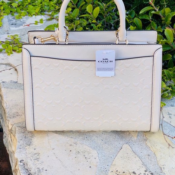 NWT Coach signature Zoe satchel signature bag - Picture 5 of 9
